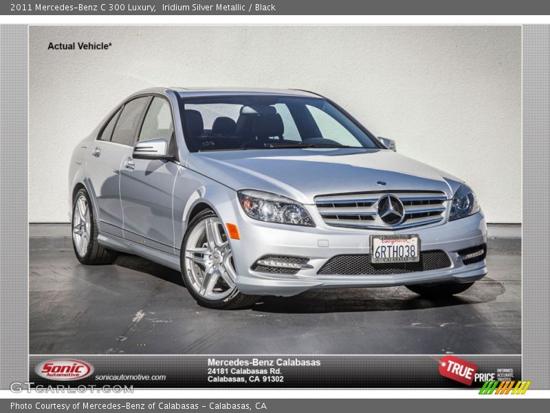 Iridium Silver Metallic / Black 2011 Mercedes-Benz C 300 Luxury
