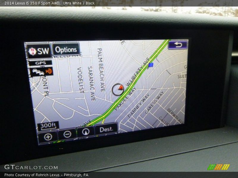 Navigation of 2014 IS 350 F Sport AWD