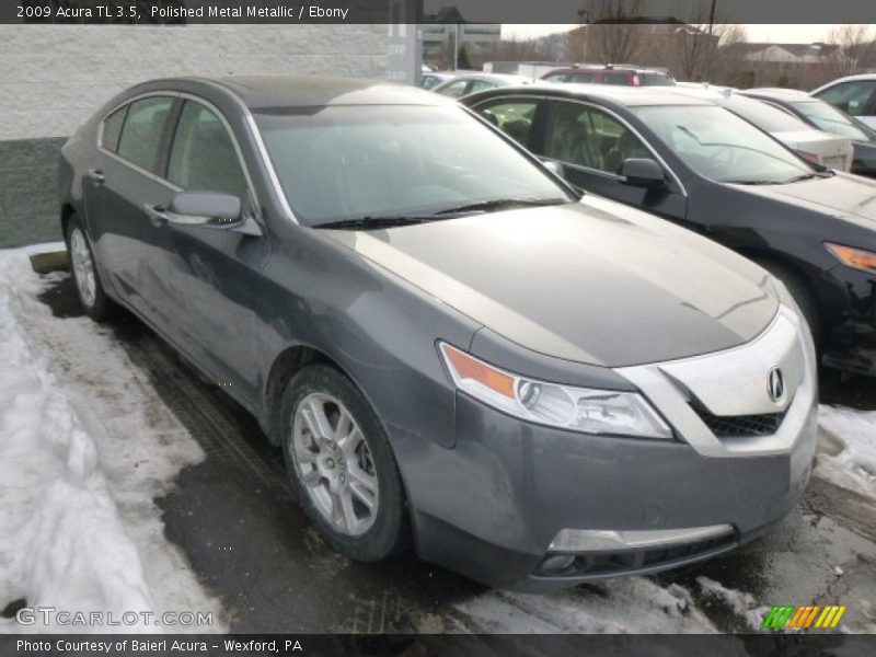 Polished Metal Metallic / Ebony 2009 Acura TL 3.5