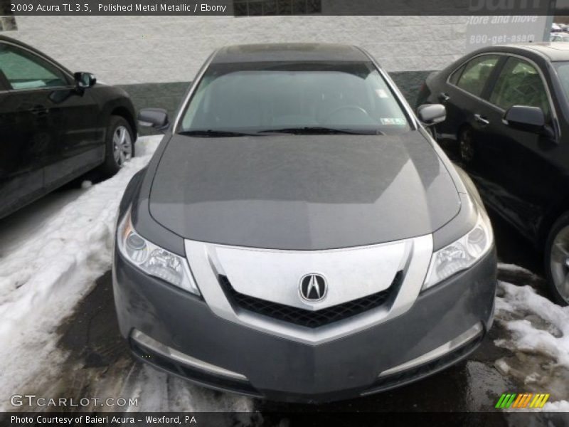 Polished Metal Metallic / Ebony 2009 Acura TL 3.5