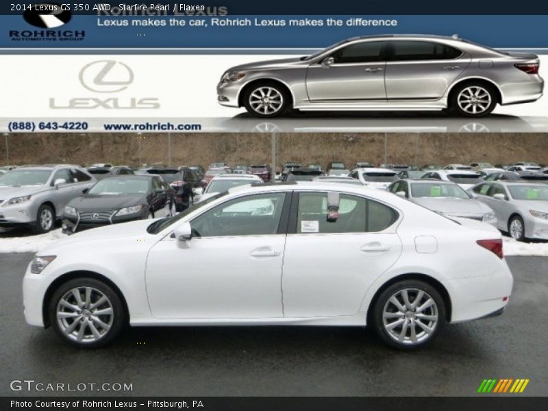 Starfire Pearl / Flaxen 2014 Lexus GS 350 AWD