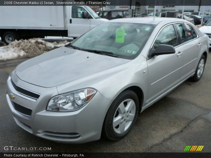 Silverstone Metallic / Titanium Gray 2008 Chevrolet Malibu LS Sedan