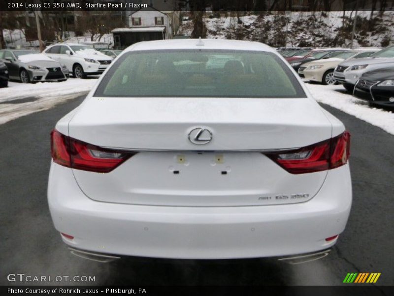 Starfire Pearl / Flaxen 2014 Lexus GS 350 AWD