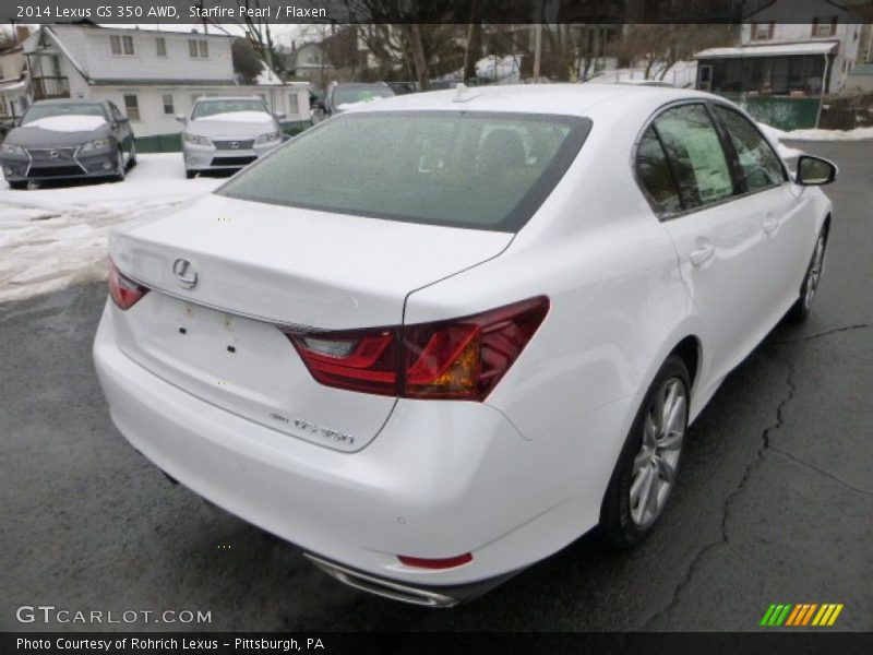 Starfire Pearl / Flaxen 2014 Lexus GS 350 AWD
