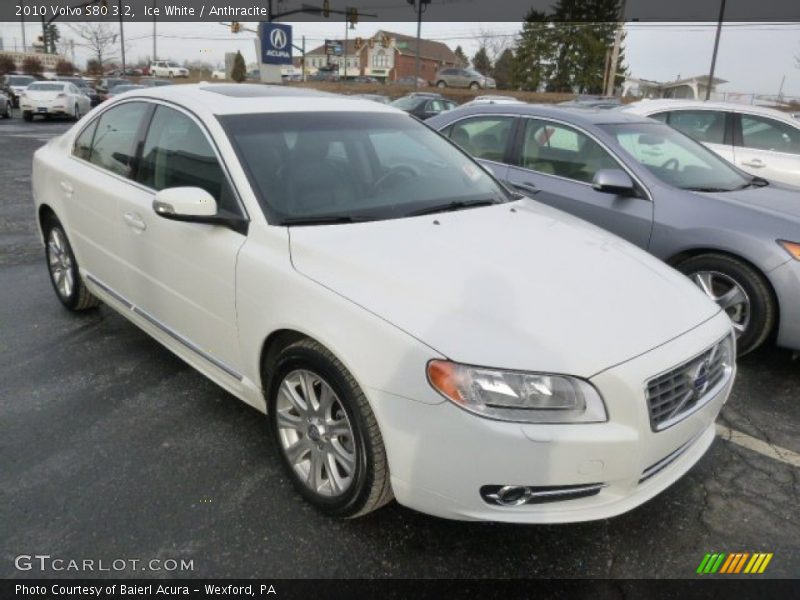 Ice White / Anthracite 2010 Volvo S80 3.2