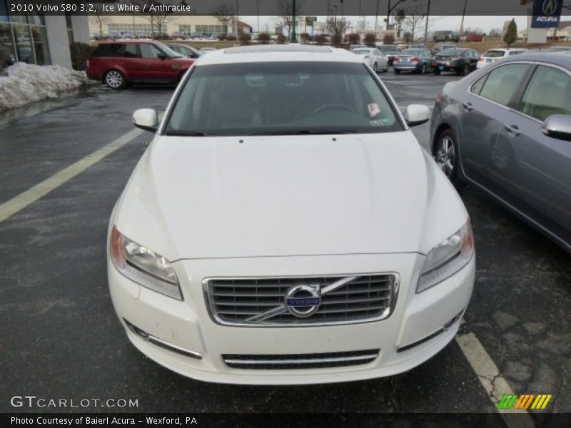 Ice White / Anthracite 2010 Volvo S80 3.2
