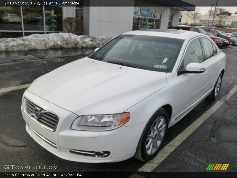 Ice White / Anthracite 2010 Volvo S80 3.2