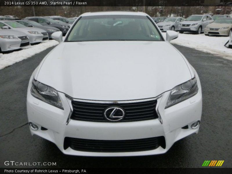 Starfire Pearl / Flaxen 2014 Lexus GS 350 AWD