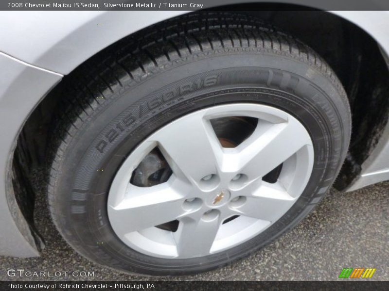 Silverstone Metallic / Titanium Gray 2008 Chevrolet Malibu LS Sedan