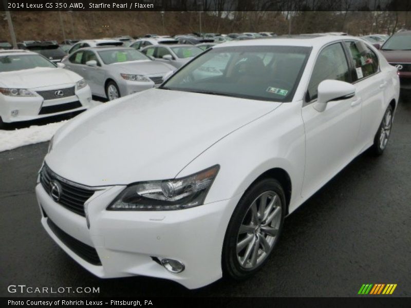Starfire Pearl / Flaxen 2014 Lexus GS 350 AWD