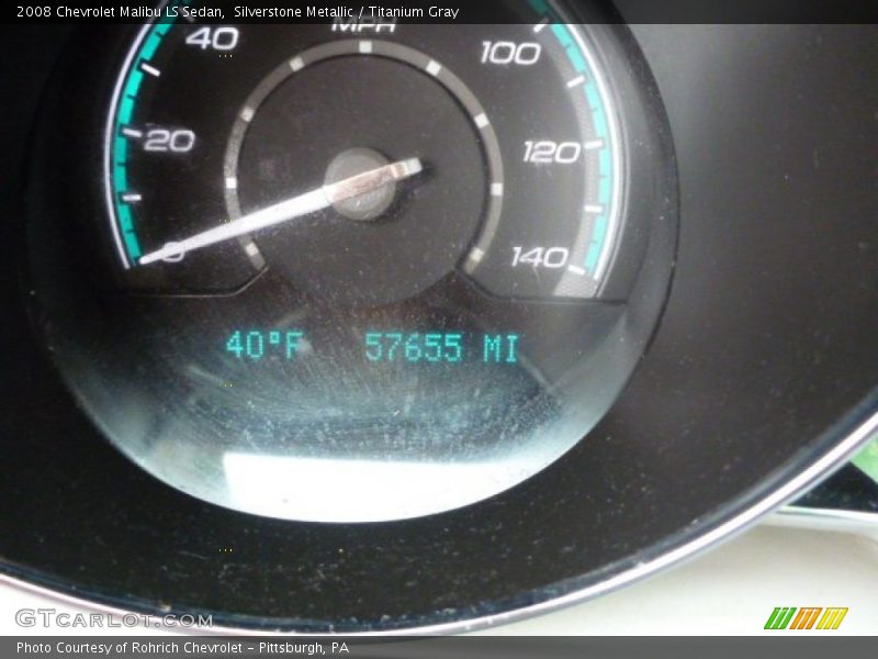 Silverstone Metallic / Titanium Gray 2008 Chevrolet Malibu LS Sedan