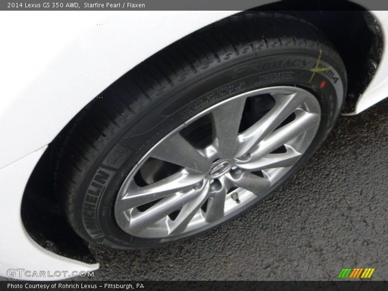Starfire Pearl / Flaxen 2014 Lexus GS 350 AWD