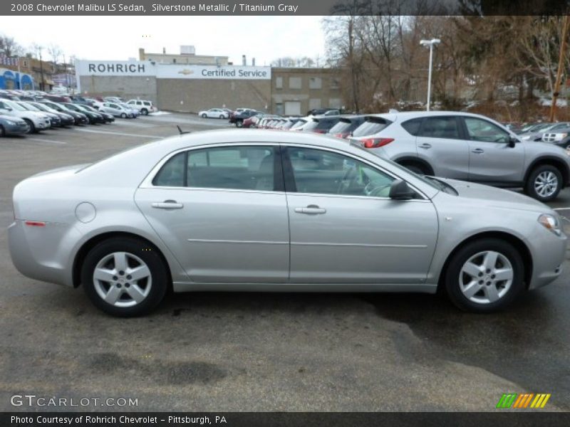 Silverstone Metallic / Titanium Gray 2008 Chevrolet Malibu LS Sedan