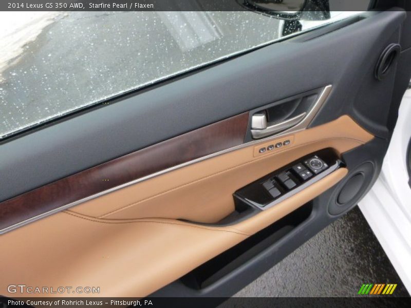 Starfire Pearl / Flaxen 2014 Lexus GS 350 AWD