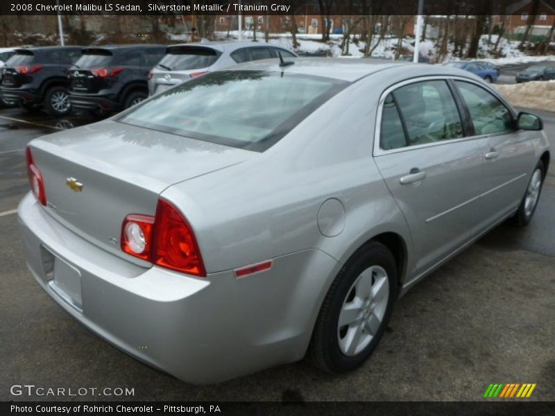 Silverstone Metallic / Titanium Gray 2008 Chevrolet Malibu LS Sedan