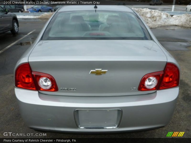 Silverstone Metallic / Titanium Gray 2008 Chevrolet Malibu LS Sedan