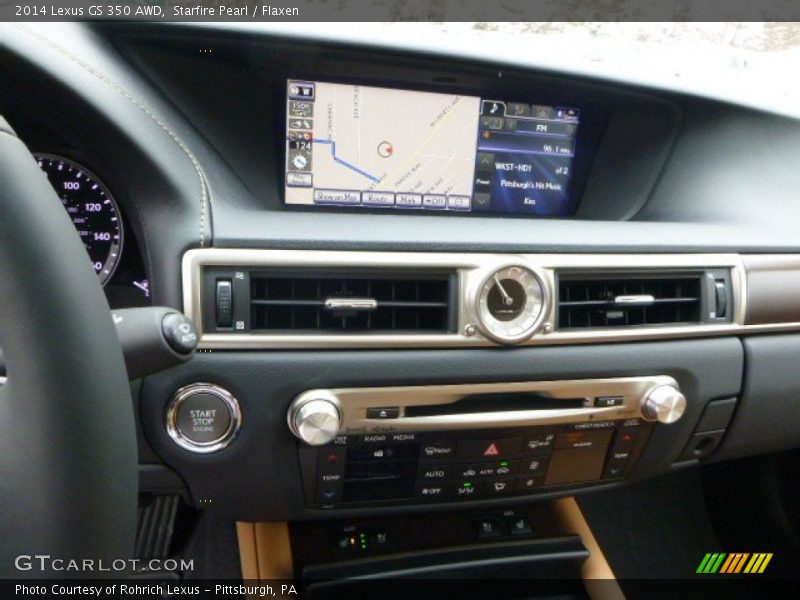 Starfire Pearl / Flaxen 2014 Lexus GS 350 AWD
