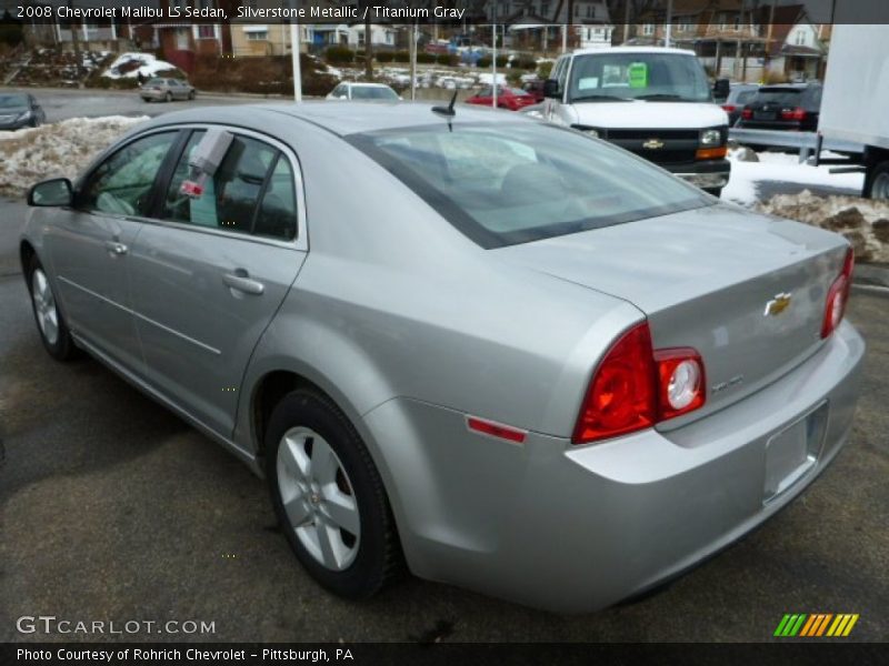 Silverstone Metallic / Titanium Gray 2008 Chevrolet Malibu LS Sedan