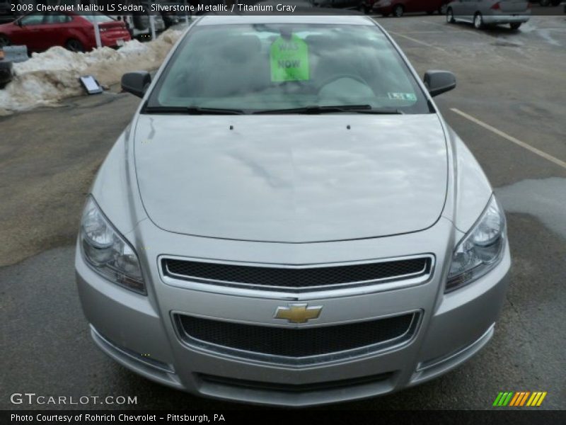 Silverstone Metallic / Titanium Gray 2008 Chevrolet Malibu LS Sedan