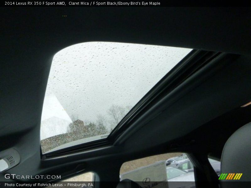 Claret Mica / F Sport Black/Ebony Bird's Eye Maple 2014 Lexus RX 350 F Sport AWD