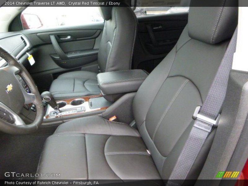 Crystal Red Tintcoat / Ebony 2014 Chevrolet Traverse LT AWD
