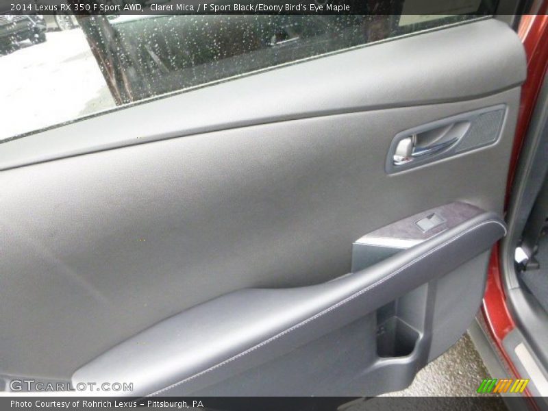 Claret Mica / F Sport Black/Ebony Bird's Eye Maple 2014 Lexus RX 350 F Sport AWD