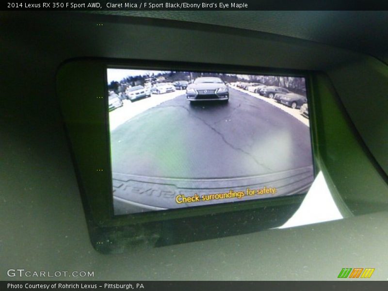 Claret Mica / F Sport Black/Ebony Bird's Eye Maple 2014 Lexus RX 350 F Sport AWD