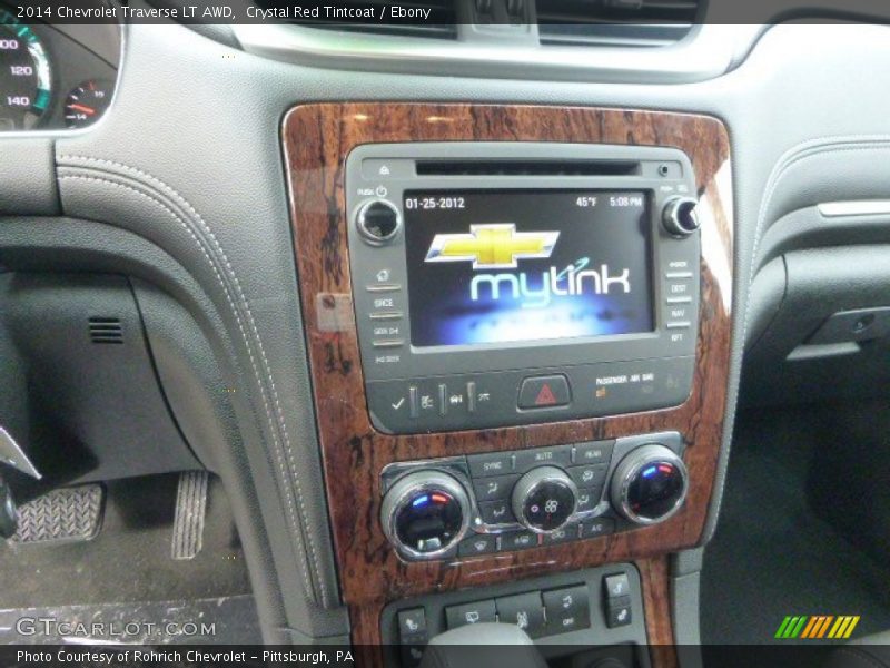 Crystal Red Tintcoat / Ebony 2014 Chevrolet Traverse LT AWD
