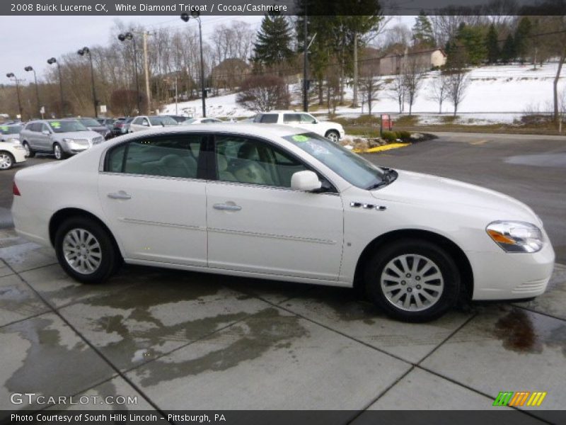 White Diamond Tricoat / Cocoa/Cashmere 2008 Buick Lucerne CX