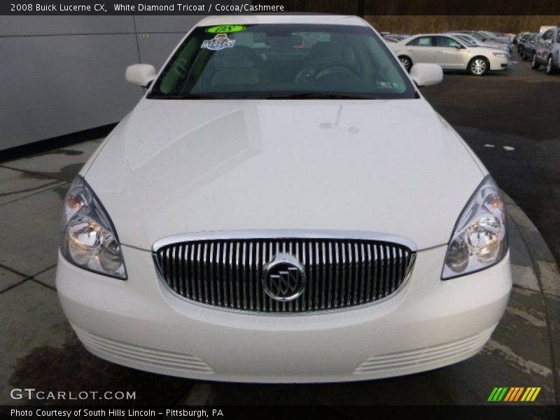 White Diamond Tricoat / Cocoa/Cashmere 2008 Buick Lucerne CX