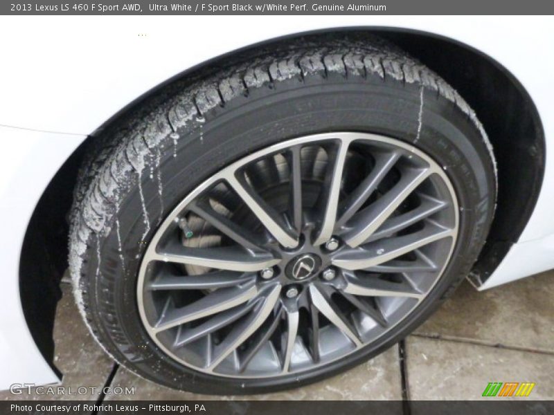 Ultra White / F Sport Black w/White Perf. Genuine Aluminum 2013 Lexus LS 460 F Sport AWD