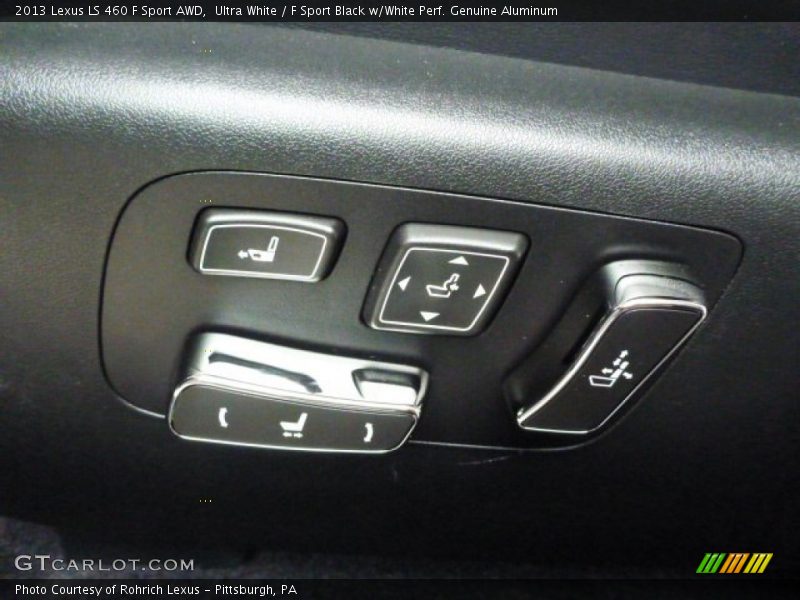 Ultra White / F Sport Black w/White Perf. Genuine Aluminum 2013 Lexus LS 460 F Sport AWD