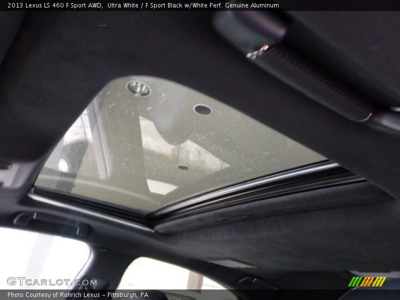 Ultra White / F Sport Black w/White Perf. Genuine Aluminum 2013 Lexus LS 460 F Sport AWD
