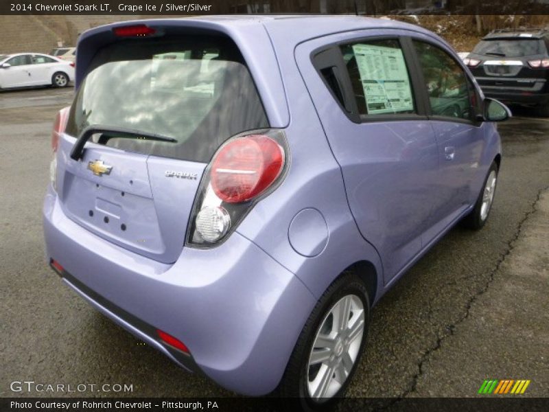 Grape Ice / Silver/Silver 2014 Chevrolet Spark LT