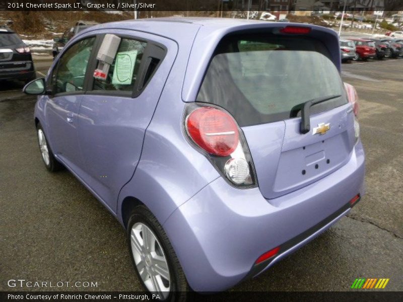 Grape Ice / Silver/Silver 2014 Chevrolet Spark LT