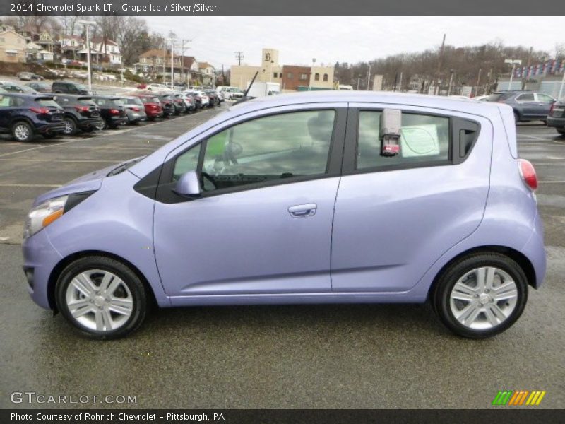 Grape Ice / Silver/Silver 2014 Chevrolet Spark LT