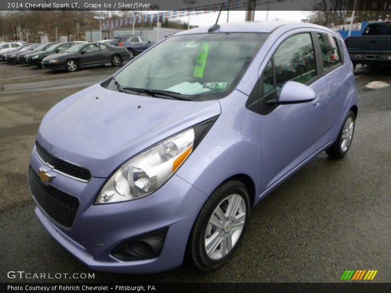 Grape Ice / Silver/Silver 2014 Chevrolet Spark LT