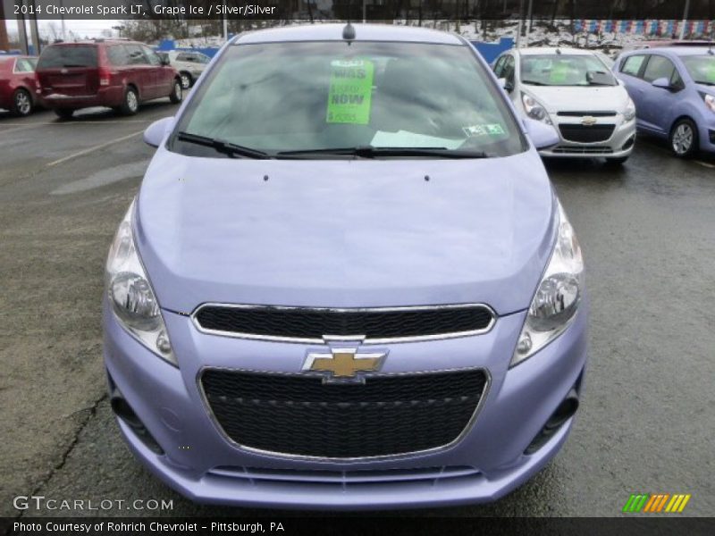 Grape Ice / Silver/Silver 2014 Chevrolet Spark LT