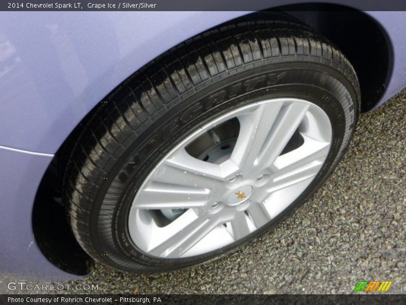 Grape Ice / Silver/Silver 2014 Chevrolet Spark LT