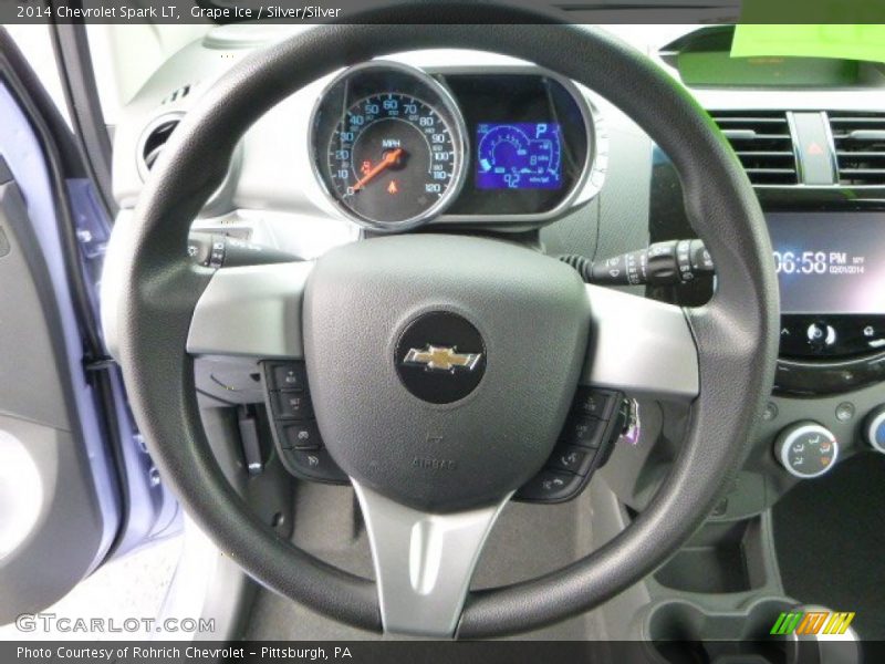 Grape Ice / Silver/Silver 2014 Chevrolet Spark LT
