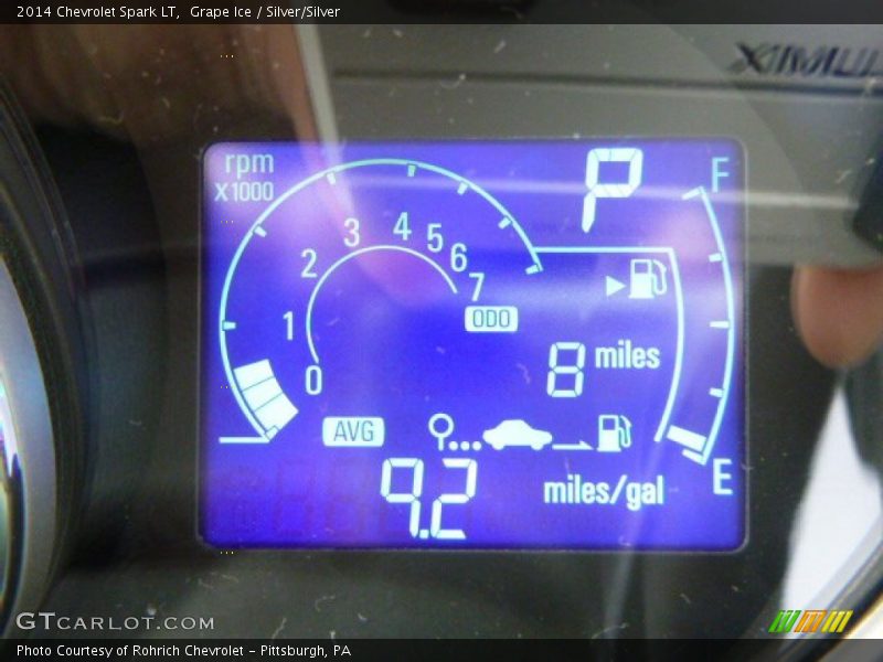 Grape Ice / Silver/Silver 2014 Chevrolet Spark LT