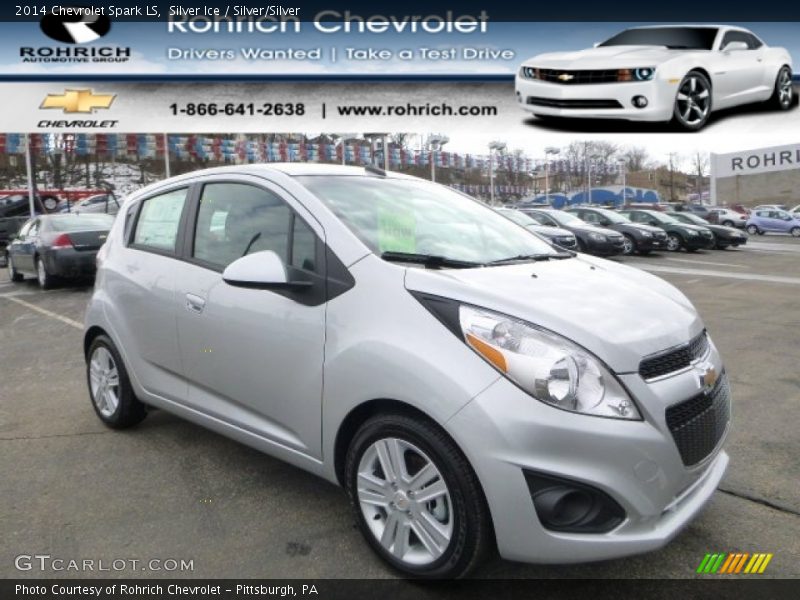 Silver Ice / Silver/Silver 2014 Chevrolet Spark LS