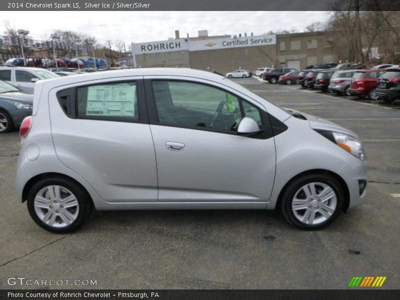Silver Ice / Silver/Silver 2014 Chevrolet Spark LS