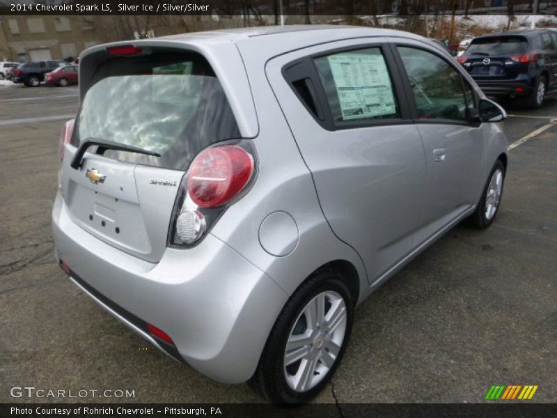 Silver Ice / Silver/Silver 2014 Chevrolet Spark LS
