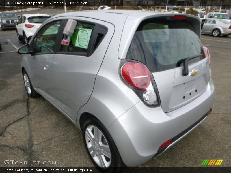 Silver Ice / Silver/Silver 2014 Chevrolet Spark LS