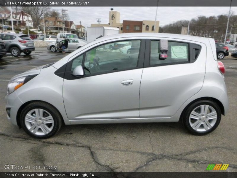 Silver Ice / Silver/Silver 2014 Chevrolet Spark LS