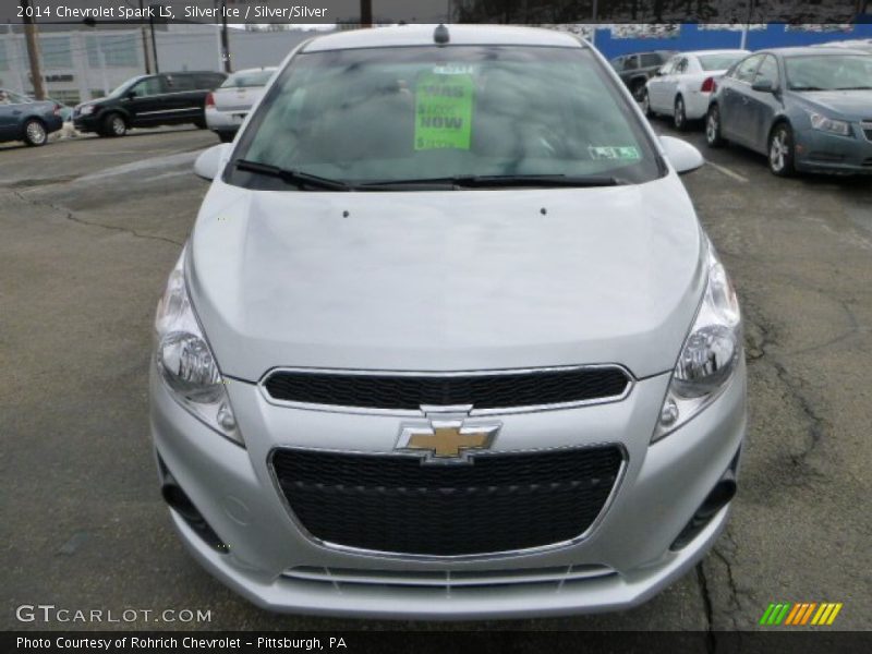 Silver Ice / Silver/Silver 2014 Chevrolet Spark LS