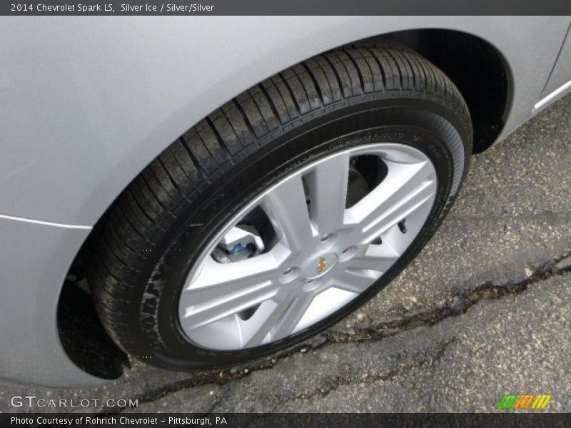 Silver Ice / Silver/Silver 2014 Chevrolet Spark LS