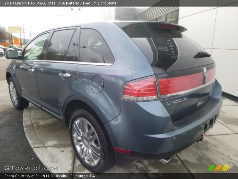 Steel Blue Metallic / Medium Light Stone 2010 Lincoln MKX AWD