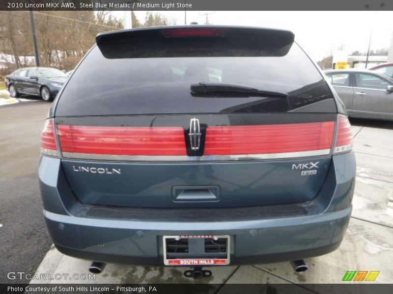 Steel Blue Metallic / Medium Light Stone 2010 Lincoln MKX AWD